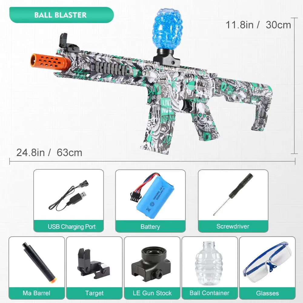 M416 Electric Blaster Gun Toy Rechargeable Automatic Outdoor Toy for Team Activities Perfect Gift Bullets Excluded