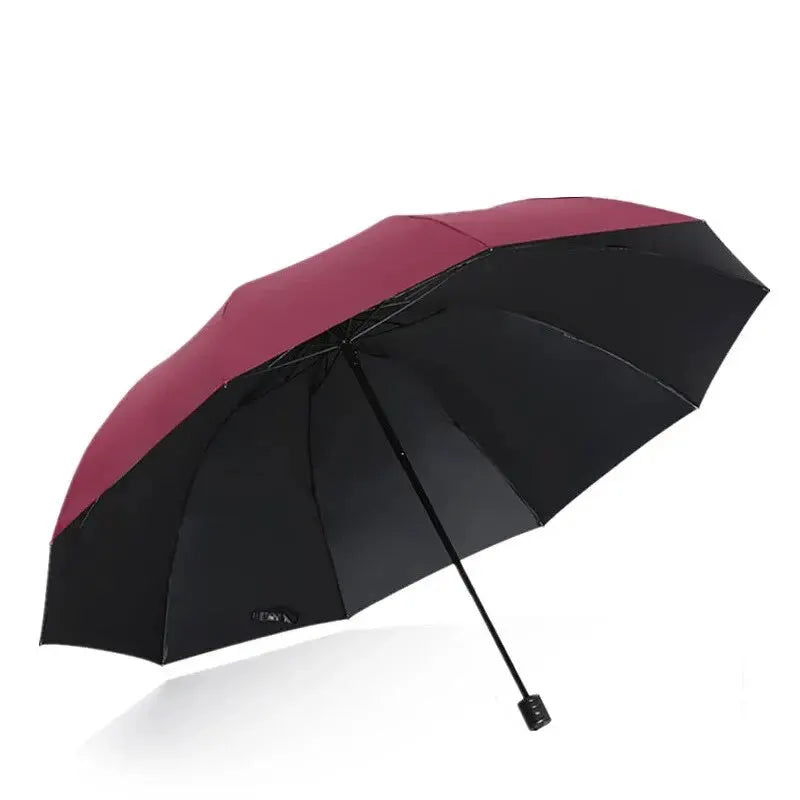 130cm Ten Bone Umbrella With Reinforced Frame Manual Large Waterproof Windproof Canopy