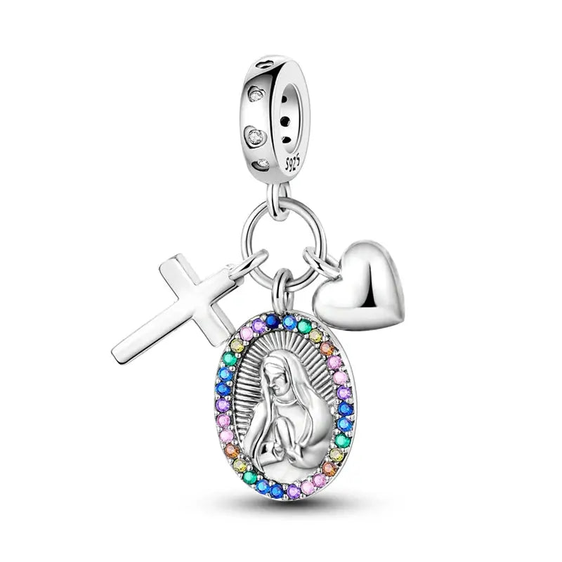 925 Silver Charms Beads for Pandora Style Bracelets Women Animal Charms in Blue Red Green Pink Yellow Gift