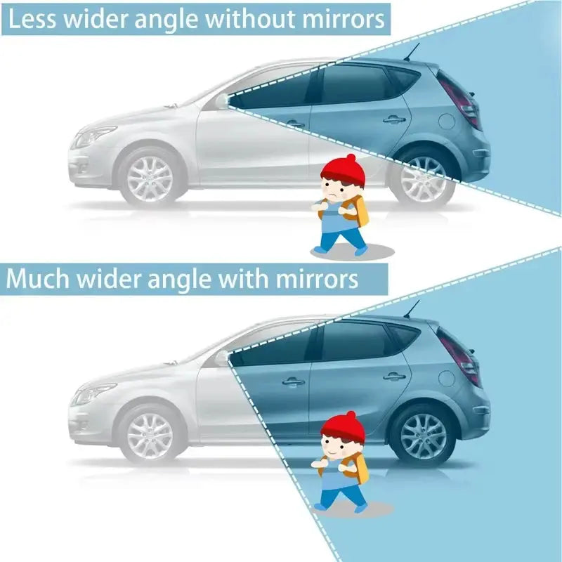 Adjustable Wide Angle Side Mirror Blind Spot Convex Rear View Mirror For Car Reverse Parking Auxiliary