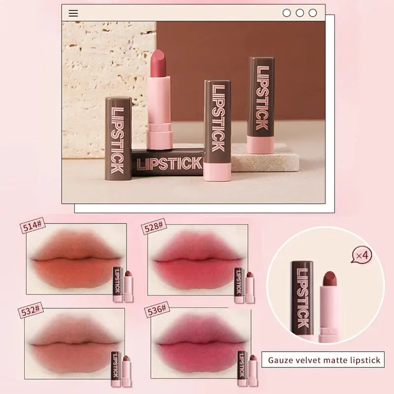 LuxeCosmetics Holiday Glow Nine Lipsticks Set With Powder BB Cream Eyebrow Pencil Mascara Eyeliner Christmas Makeup Kit