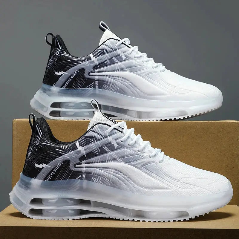 Men's Fashionable Basketball Shoes With Air Cushioning Breathable Non Slip Shock Absorbing For Outdoor Activities