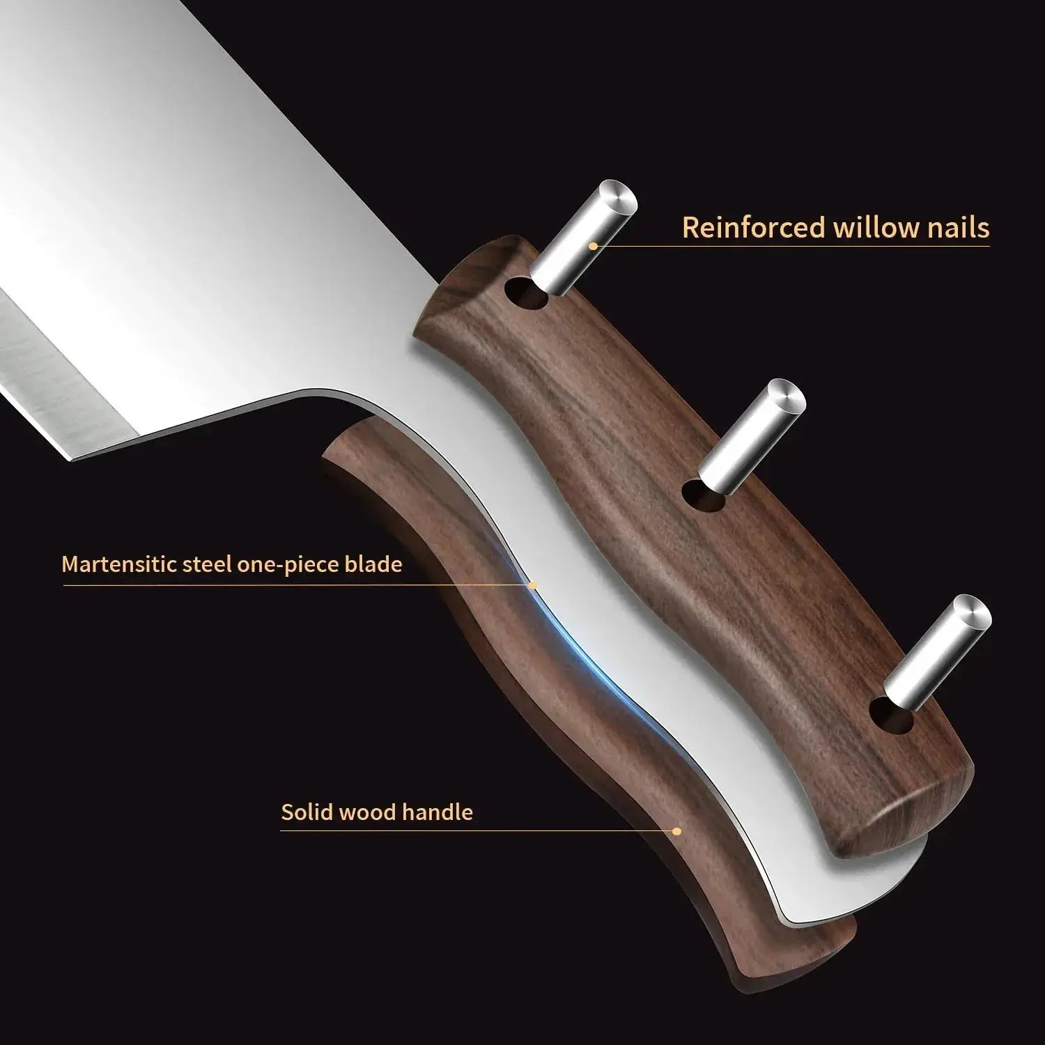 PrimeSlice Multipurpose Chef Knife Razor Sharp Stainless Steel Kitchen Knife For Meat And Vegetables
