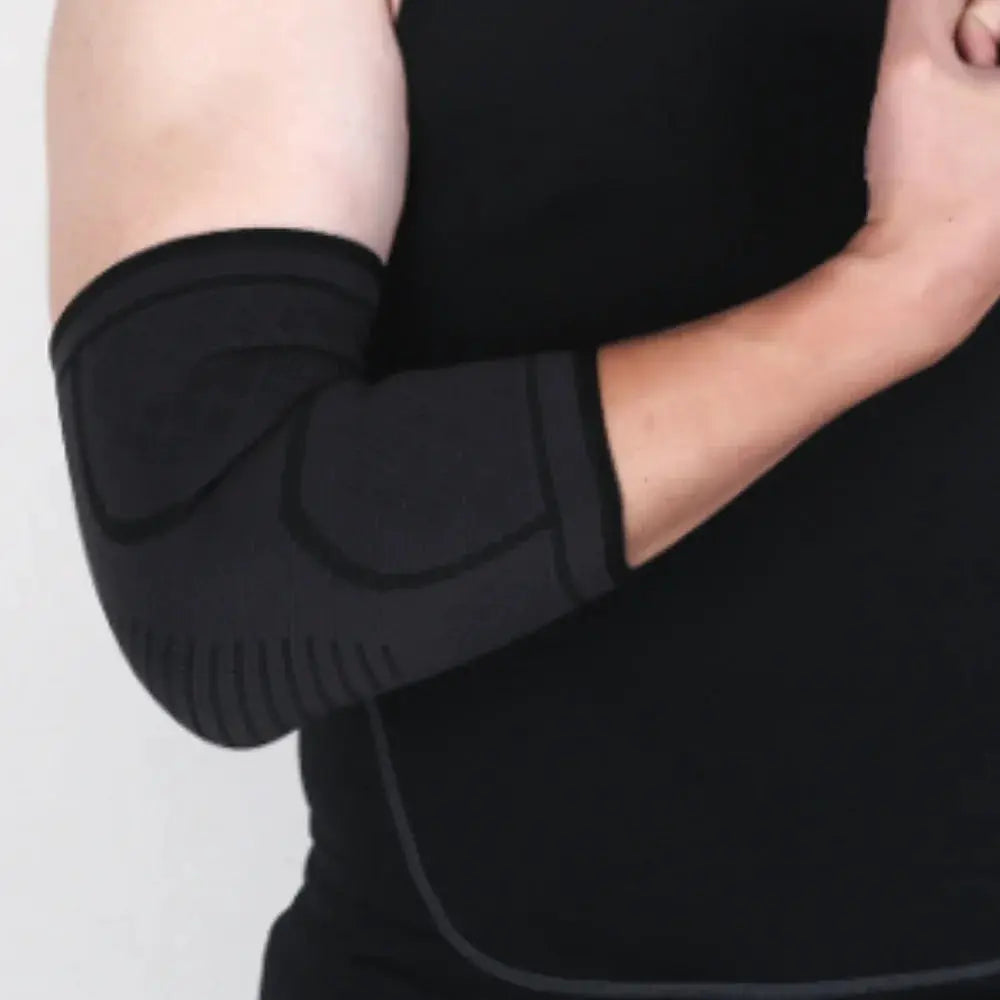 Elbow Support Brace Elastic Arm Sleeve For Sports Sweat Absorption Breathable Knit Universal Fit For Basketball Running
