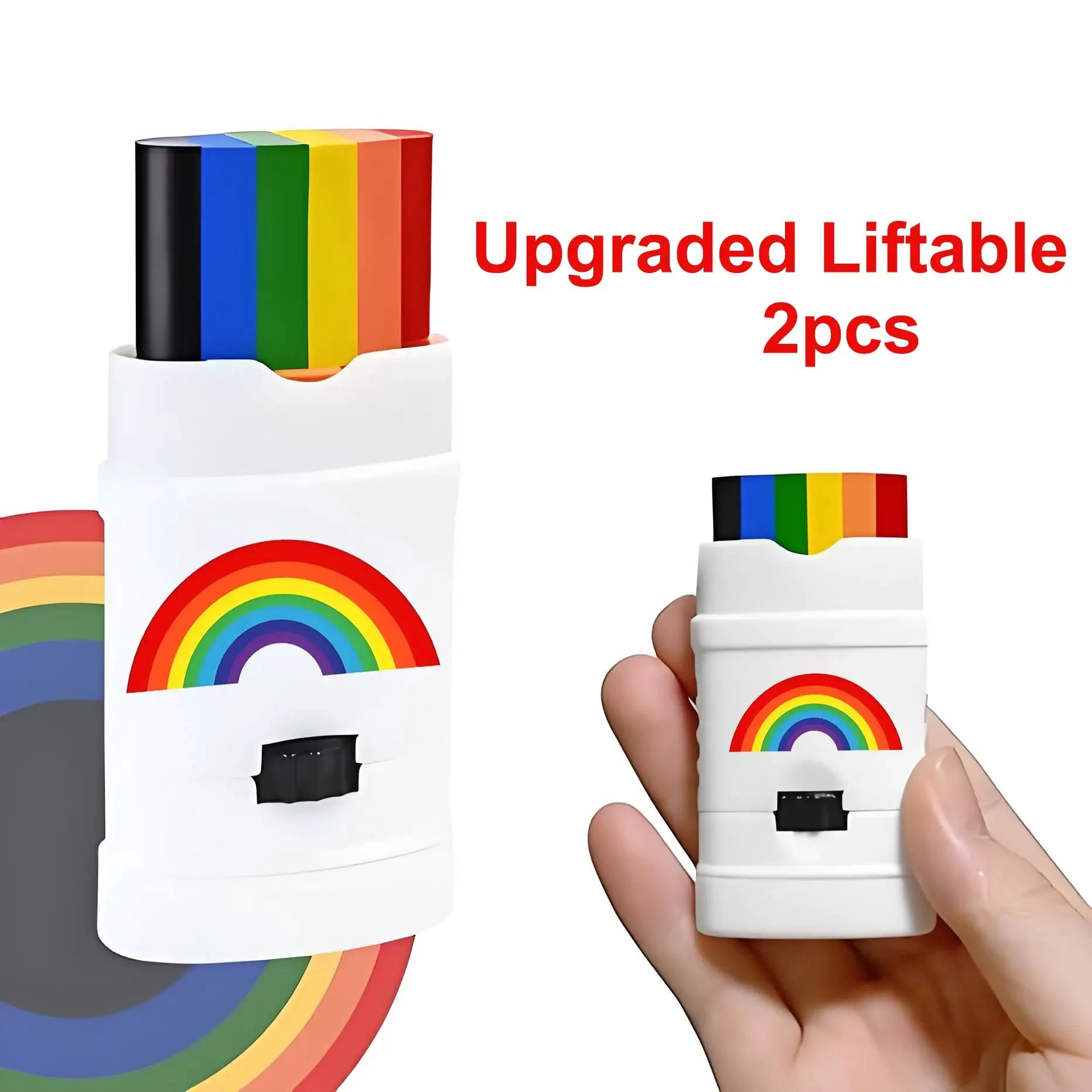 2 Pcs Rainbow Crayon Paint Color Set Oil Pastel Accessories For Birthday Party Christmas Halloween Gift
