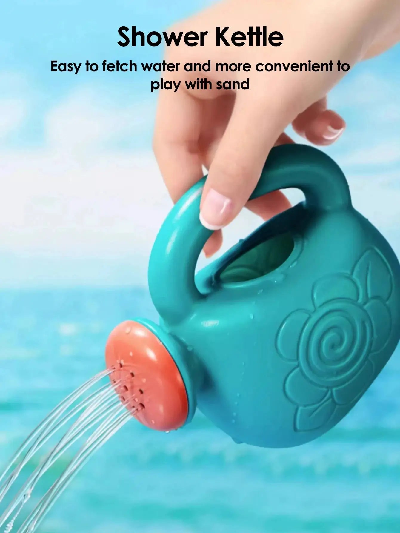 18 Piece Summer Beach Toy Set For Kids With Sand Shovels Plastic Bucket Watering Bottle And Beach Water Games