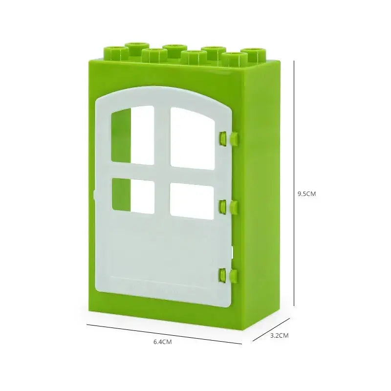 Big Building Blocks Houses Kit With Doors Windows Walls And Roof Compatible With Large Bricks Boys And Girls Toy Gifts