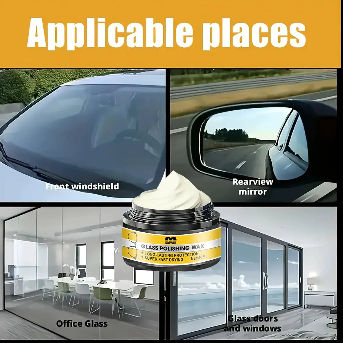 ClarityPro Multi Purpose Glass And Lens Scratch Repair Kit Restores Clarity And Smooth Finish Chemical Free