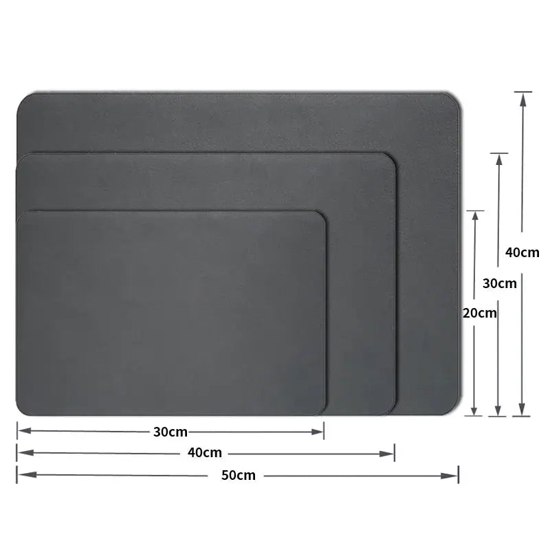Super Absorbent Anti Slip Kitchen Drying Mat Large Draining Mat Quick Dry For Countertops And Bathroom