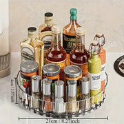 360 Degree Rotating Spice Rack Organizer For Kitchen And Bathroom Desktop Countertop Easy Access And Efficient Storage