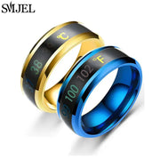 Smart Stainless Steel Sensor Body Temperature Ring With Real Time Display For Couples Multifunctional Monitoring