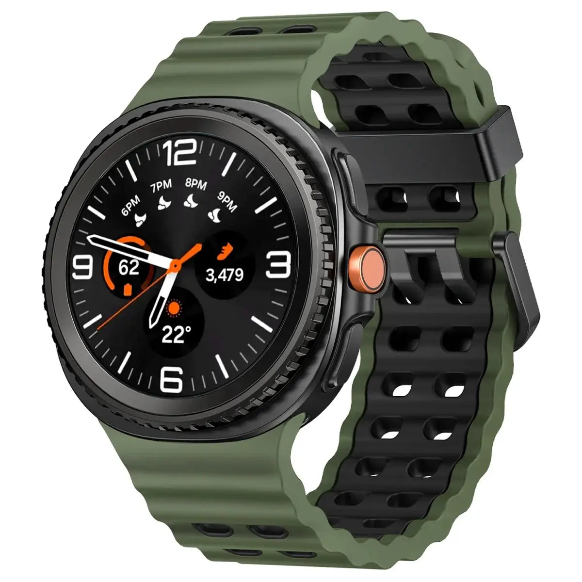 Silicone strap for Samsung Galaxy Watch 8/8 Classic Sport breathable wristband For Galaxy Watch 8 40/44mm Two-Tone silicone band
