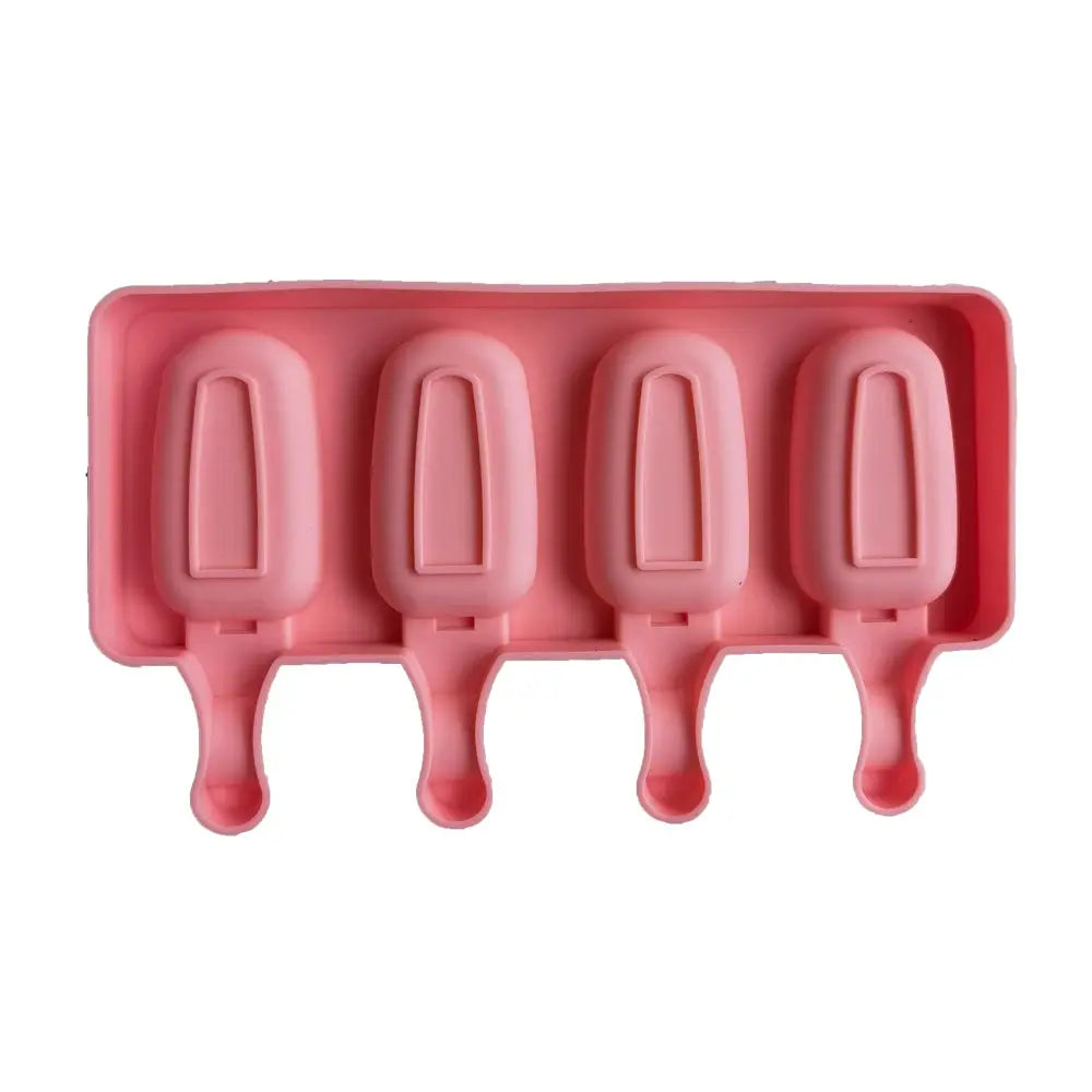 4 Cell Oval Silicone Ice Cream Mold For Popsicles DIY Ice Pop Maker And Cake Baking Tool
