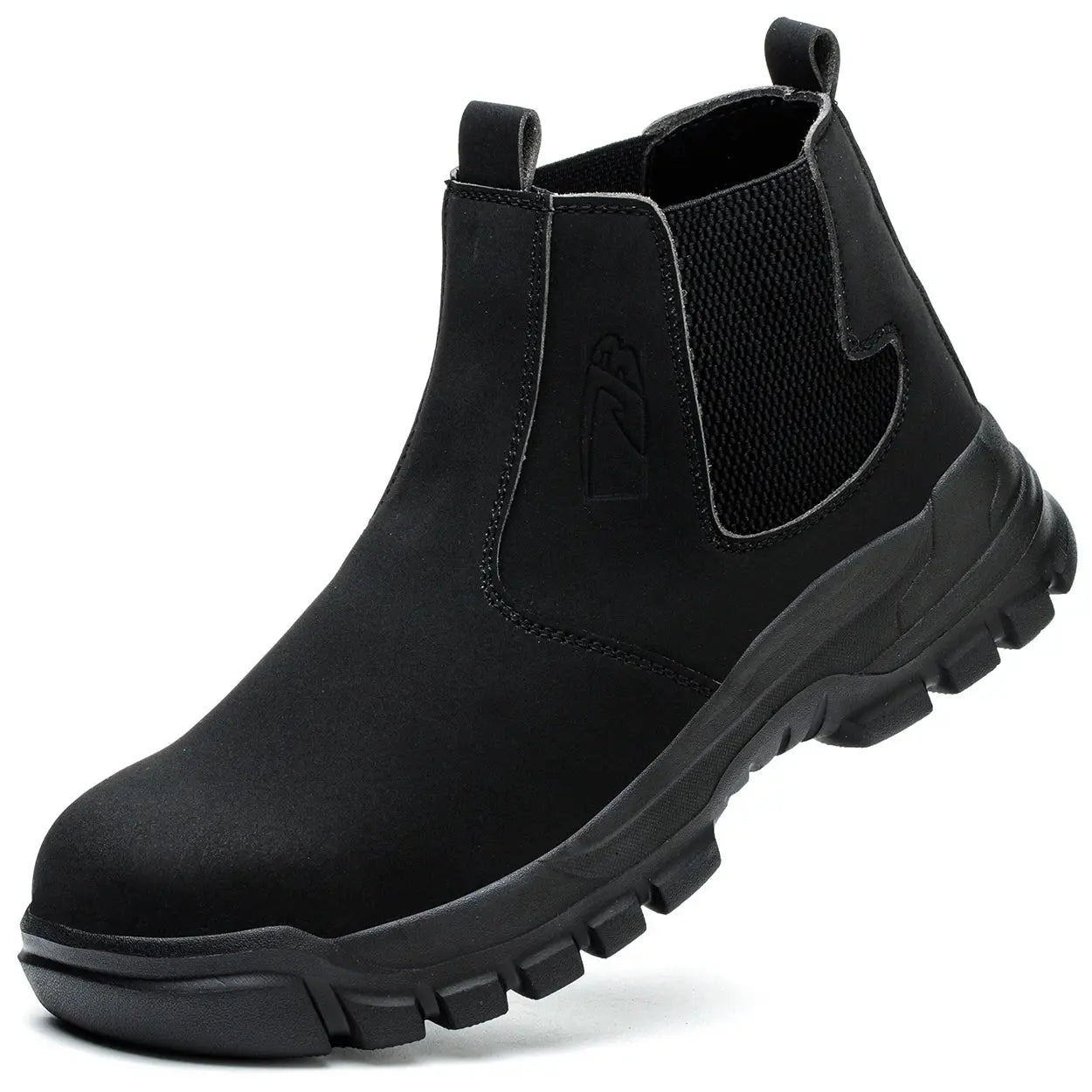 Rotating Button Work Shoes For Men Anti Puncture Waterproof Steel Toe Non Slip Safety Boots