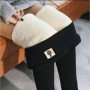 LuxeLamb Lamb Fleece Ankle Length Leggings For Women Seamless High Waist Thermal Warm Winter Tights