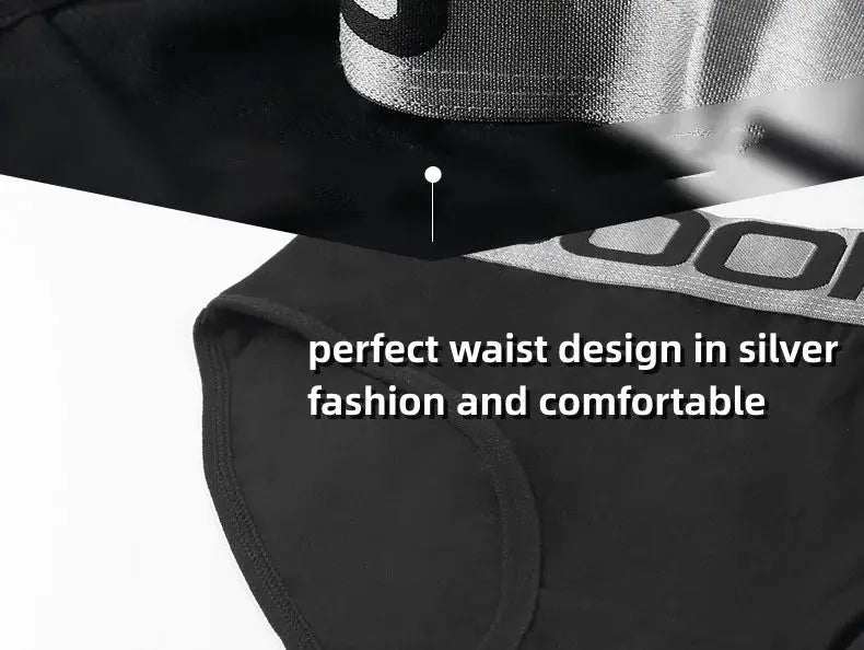 Women's solid black cotton boyshort underwear by Simples Market with breathable waistband