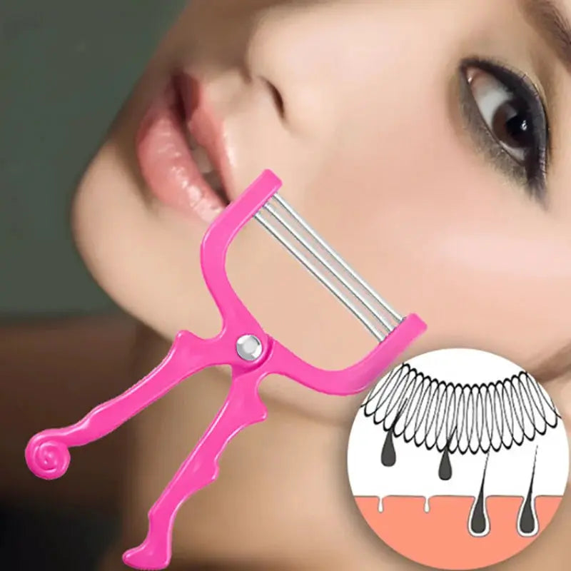 Smooth Skin Facial Epilator for Lip and Eyebrow Hair Removal Handheld Gentle Facial Shaving Tool for Smooth Skin