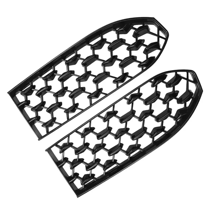Front lower grille bumper cover set for Mazda CX-30 (2020–2021), black honeycomb design, two-piece by Simples Market