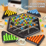 Triangle Link Chess Tabletop Puzzle Game For Family Bonding And Child Development With Logical Thinking Training Toy