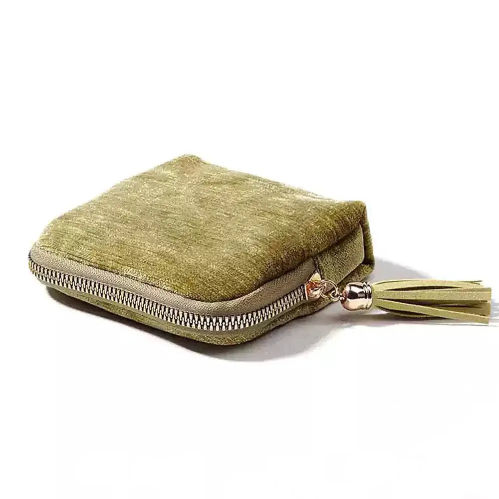 VelvetVault 5 Layer Travel Jewelry Case With Secure Tassel Zipper And Velvet Lining For Watches Rings Bracelets Earrings