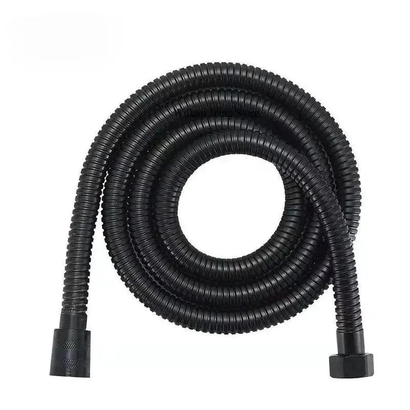 Stainless Steel Flexible Shower Hose 1.5m 2m Black Silver Bath