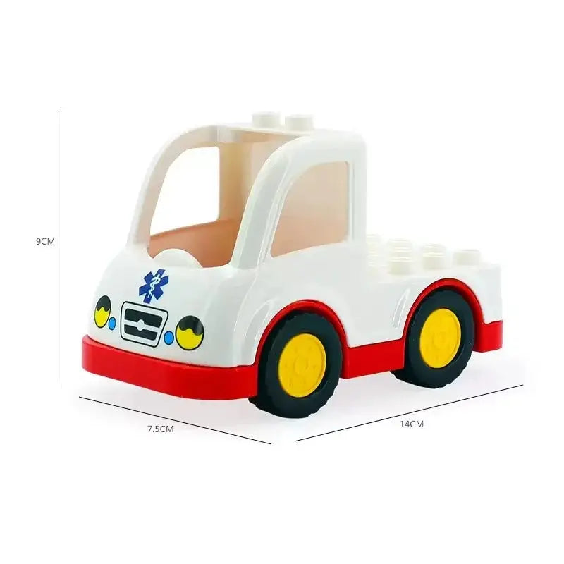 Big Building Blocks Accessories Compatible With Large Bricks Educational Toy Set For Kids Trucks Cars City Traffic