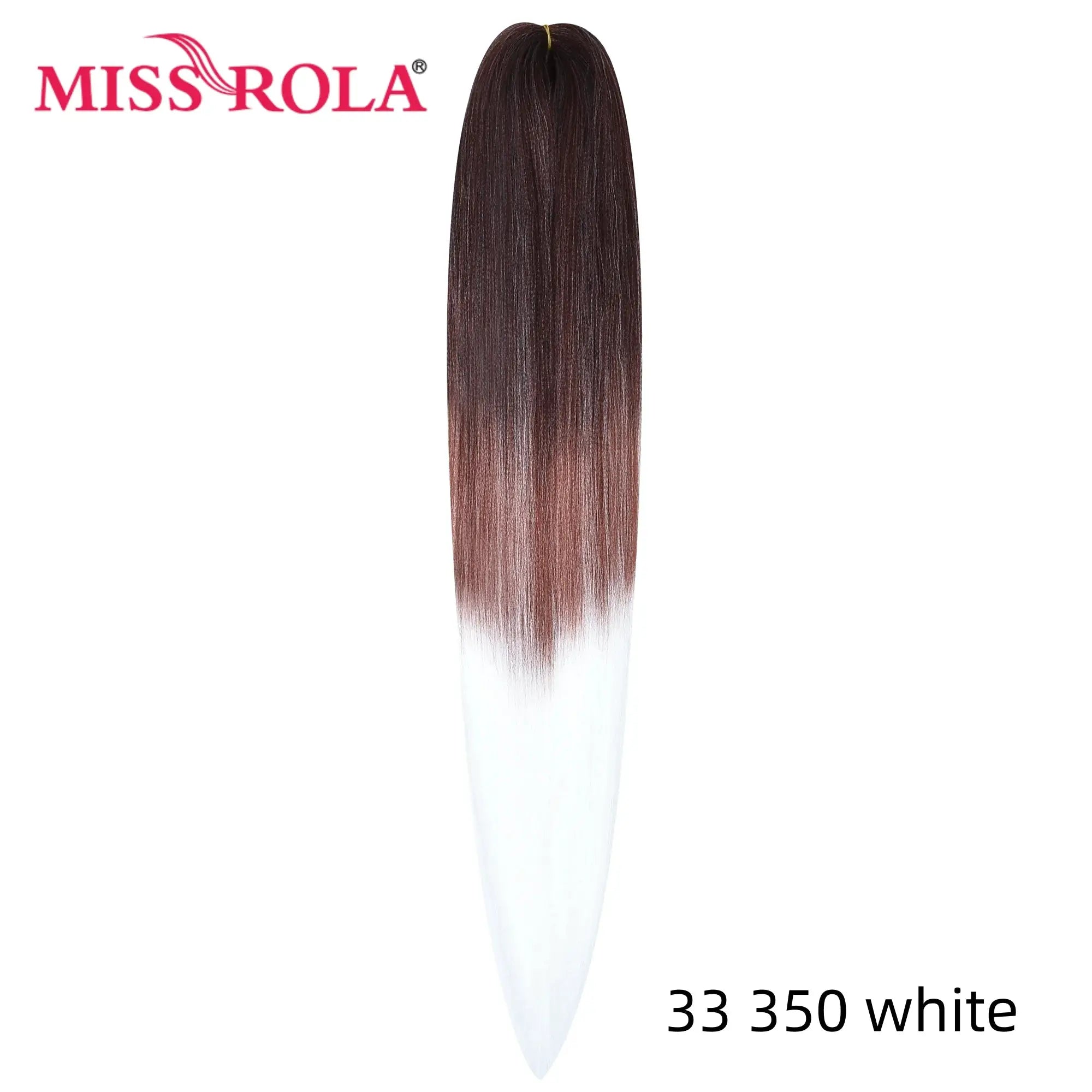 Miss Rola synthetic 30in Kanekalon hair braid, yaki straight, pink gradient bulk extension
