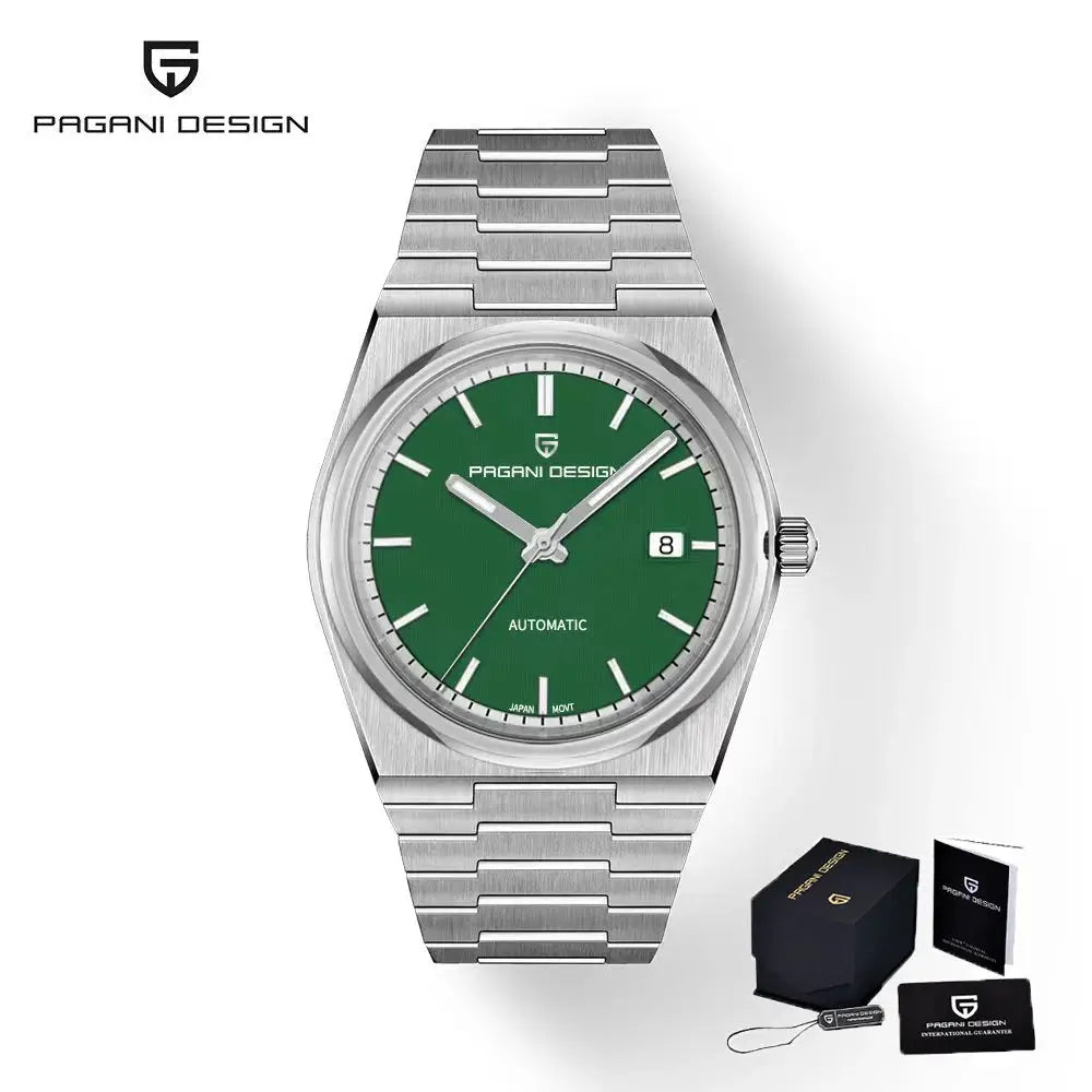 Pagani Design Men's Automatic Mechanical Watch With Miyota 8215 Movement Sapphire Crystal Stainless Steel Waterproof
