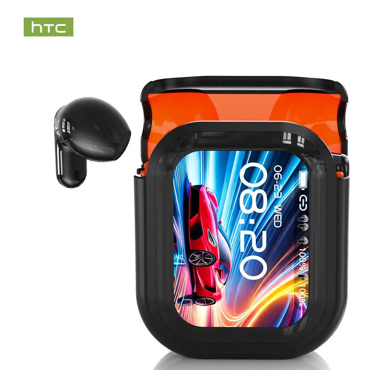 HTC NE20 translator wireless earbuds with Bluetooth 6.0, IPX4 waterproof, long battery life