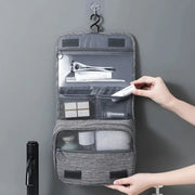 TravelMate Oxford Fabric Toiletries Organizer Bag Waterproof Hanging Travel Pouch For Men And Women