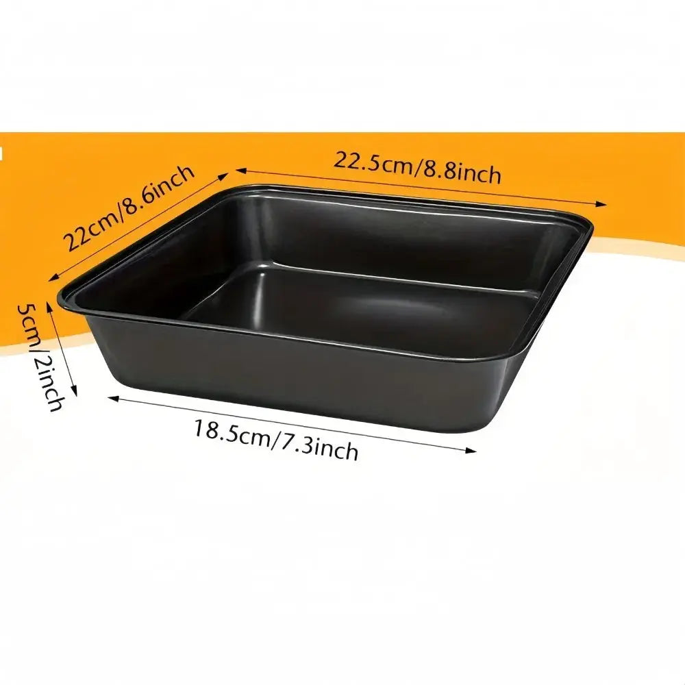 PrimeBake Carbon Steel Nonstick Roasting Pan Rectangular Bakeware For Bread Cakes Pastries Versatile Kitchen Essential