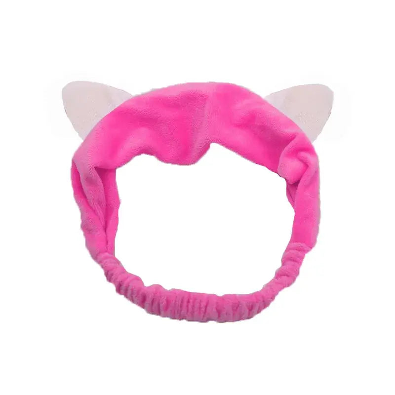 BambooBloom Rabbit Ear Headband Soft Bamboo Fiber With Elastic Strap For Washing And Makeup