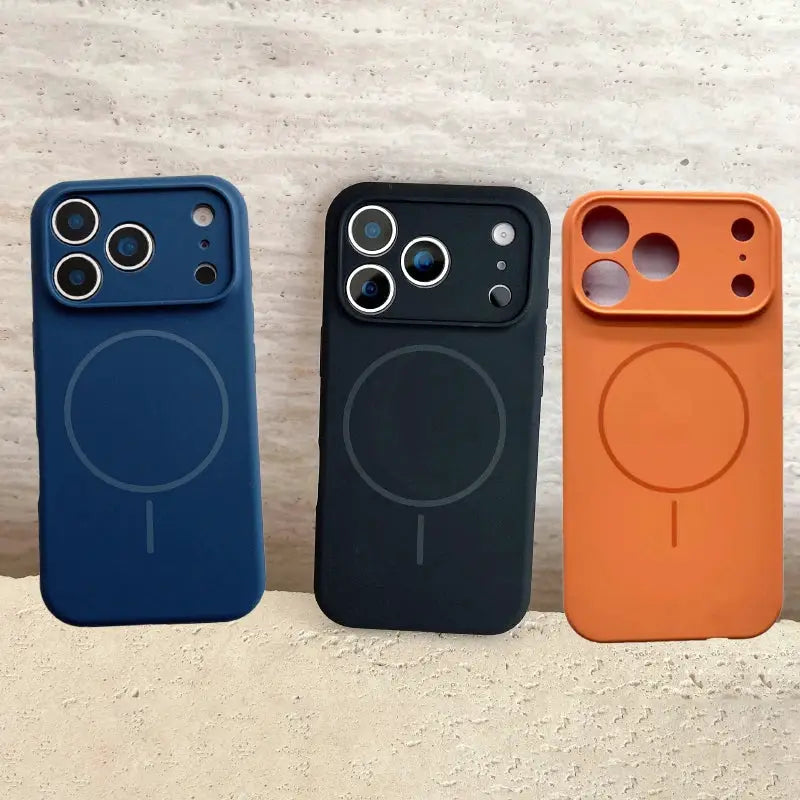 MagShield Solid Color Silicone MagSafe Case for iPhone 17 Pro Max 17 and 17 Pro Seamless Wireless Charging