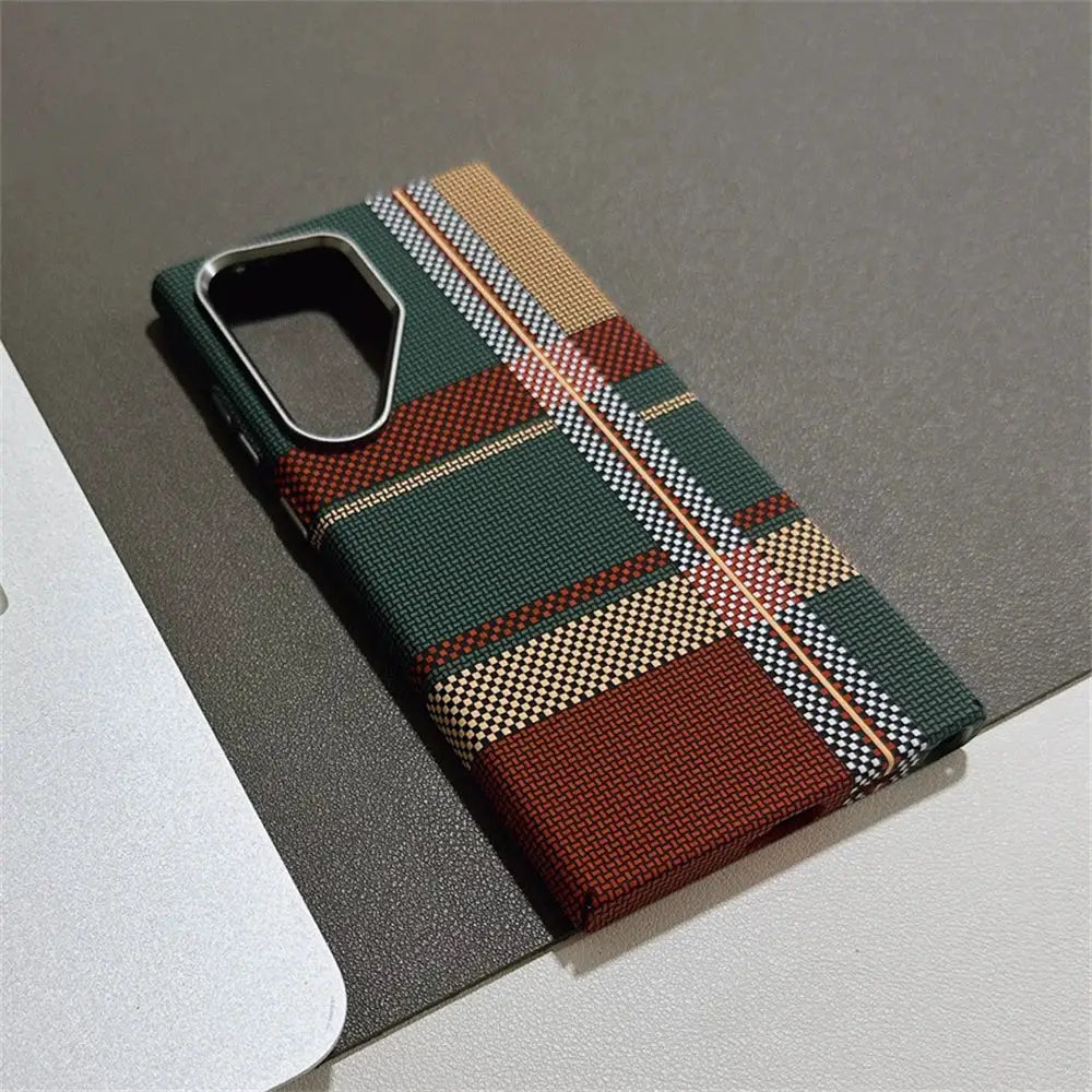 Simples Market MagSafe Kevlar carbon-fiber patterned phone case for Samsung Galaxy S26/S25/S24 Ultra/Plus