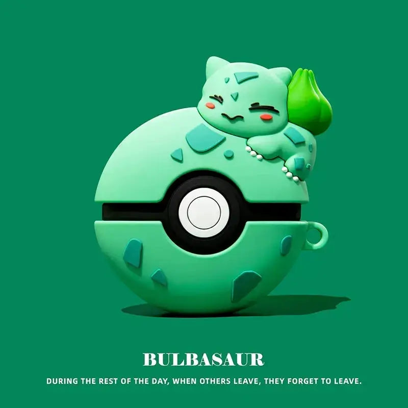CartoonGuard Pokeball Silicone AirPods Case Fits AirPods 1 2 3 4 Pro Pro 2 Pro 3 Cute Cartoon Earphone Cover