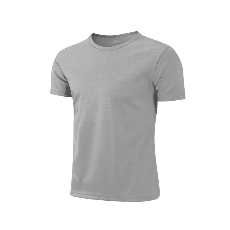 Unisex Quick Dry Short Sleeve Sport T Shirt For Running Gym Training Breathable Fitness Wear