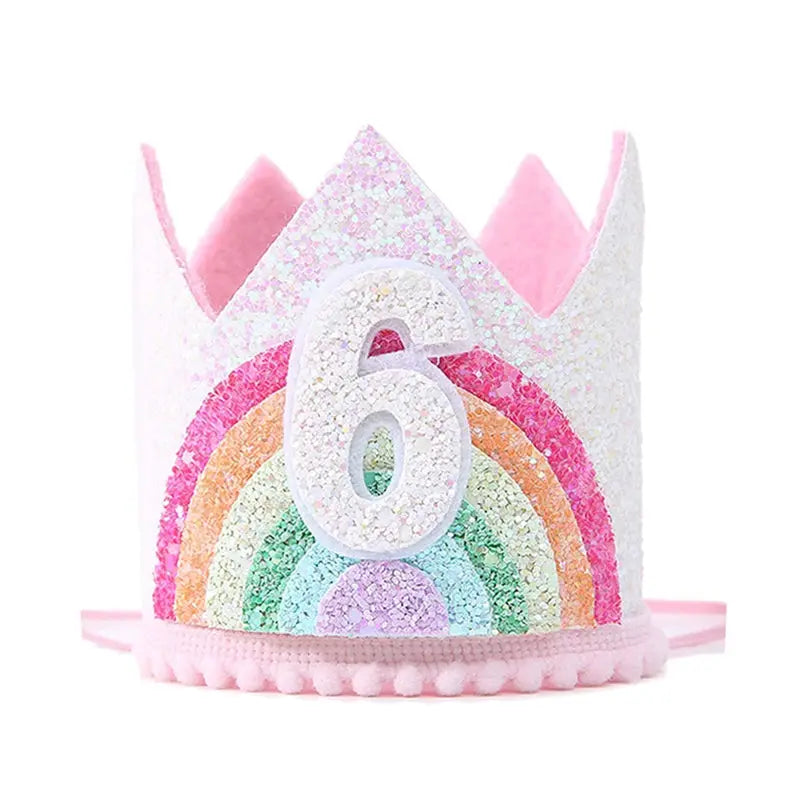 First Birthday Crown Hat For Kids Pink Party Decor Cute Birthday Party Hat For Boys And Girls