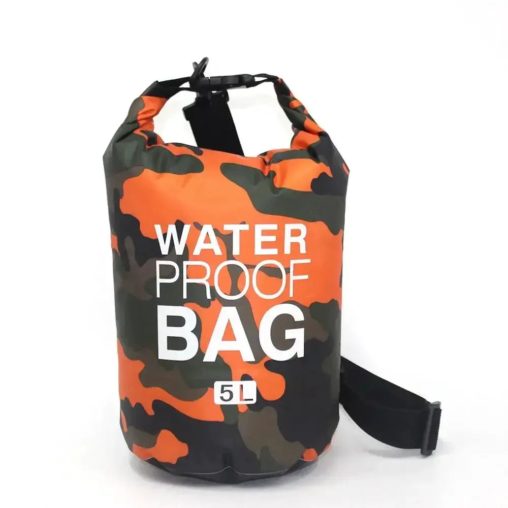 Camouflage Waterproof Dry Bag Sack 2L 5L 10L 15L 20L 30L PVC Coated for Rafting Diving River Trekking Outdoor Gear