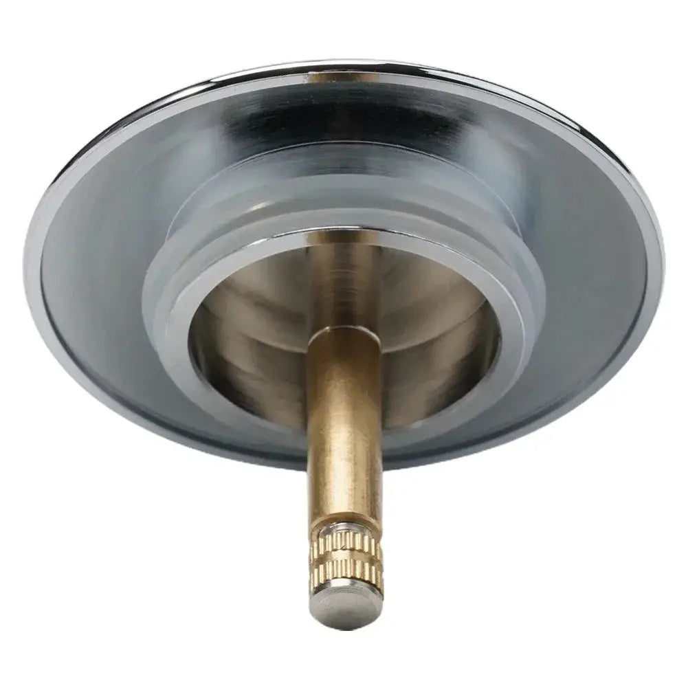 70mm bathtub drain stopper pop-up with brass stem and silver chrome flange