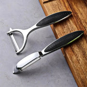KitchenForge Multi Function Peeler Grater Tool For Fruits And Vegetables With Ergonomic Zinc Alloy Handle