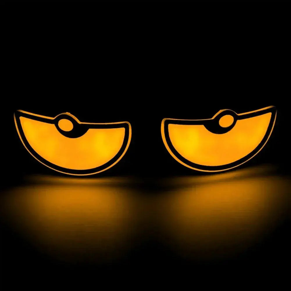 Universal car LED devil eyes pair in amber orange for headlights and turn signals by Simples Market