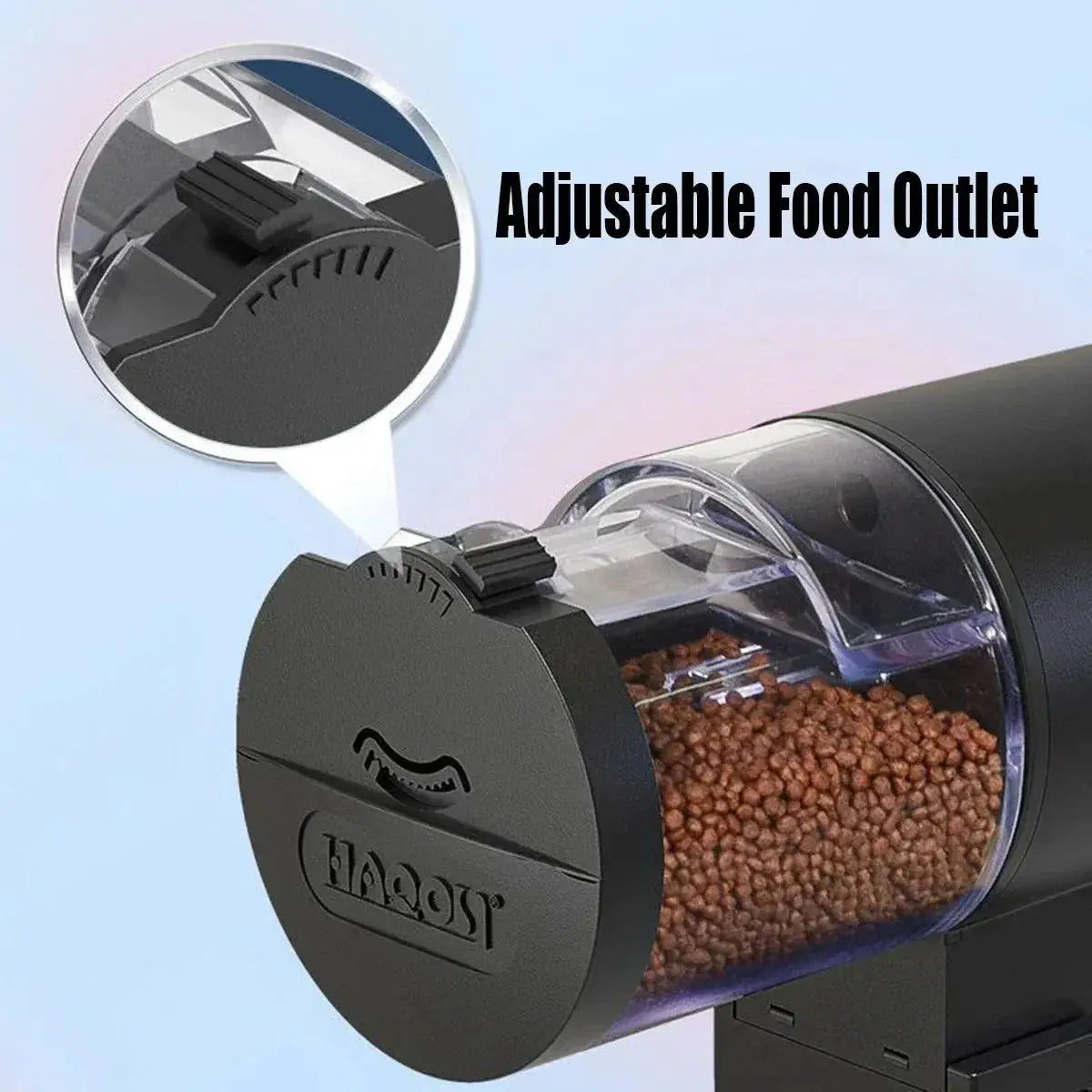 Automatic Fish Feeder 100ml Capacity Battery Operated Programmable Timer For Aquarium Fish Tank Vacation Feeding