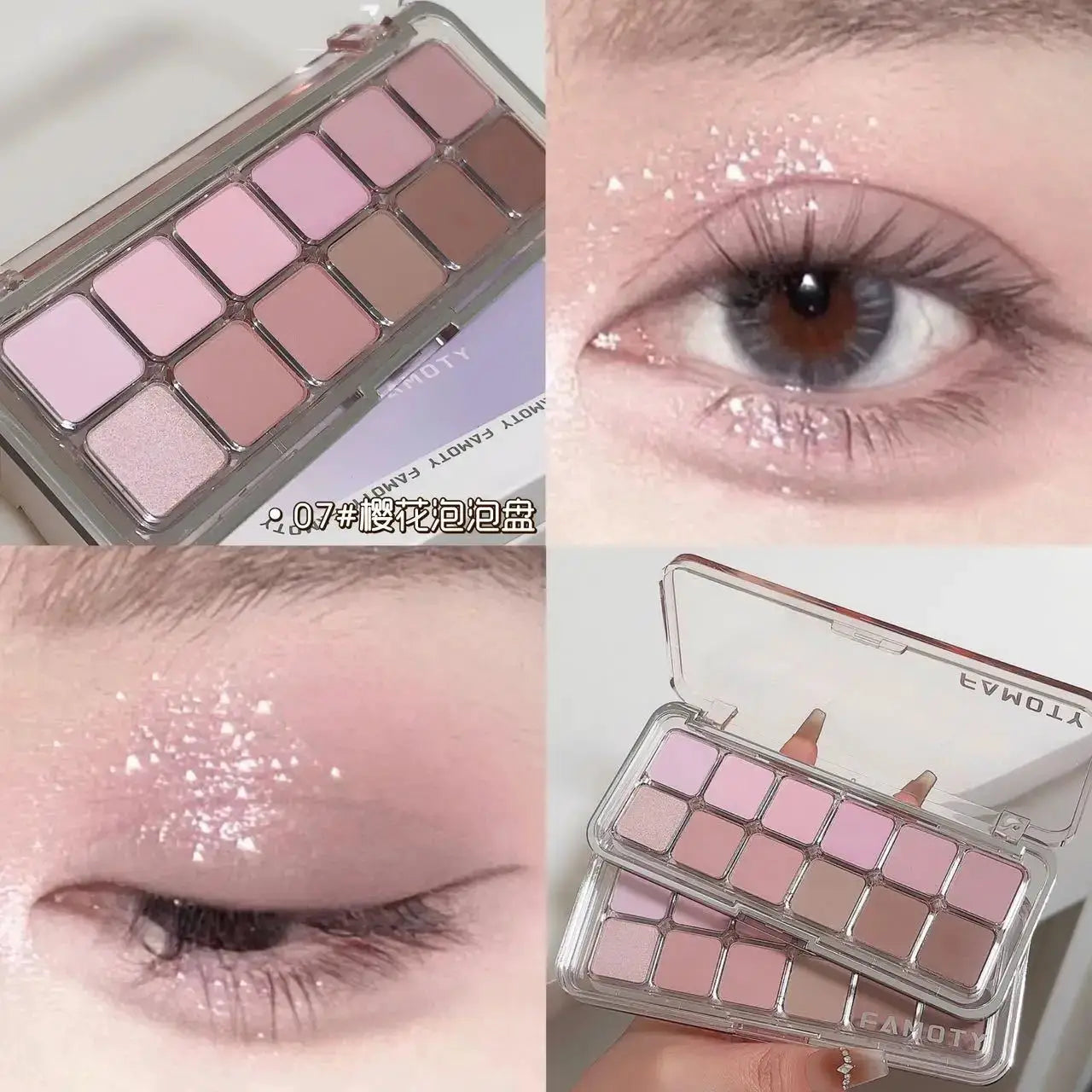 LuxeGlow Tea Apricot Earth Tones 12 Color Matte Eyeshadow Palette For Long Lasting All Matte Eye Makeup Daily Use