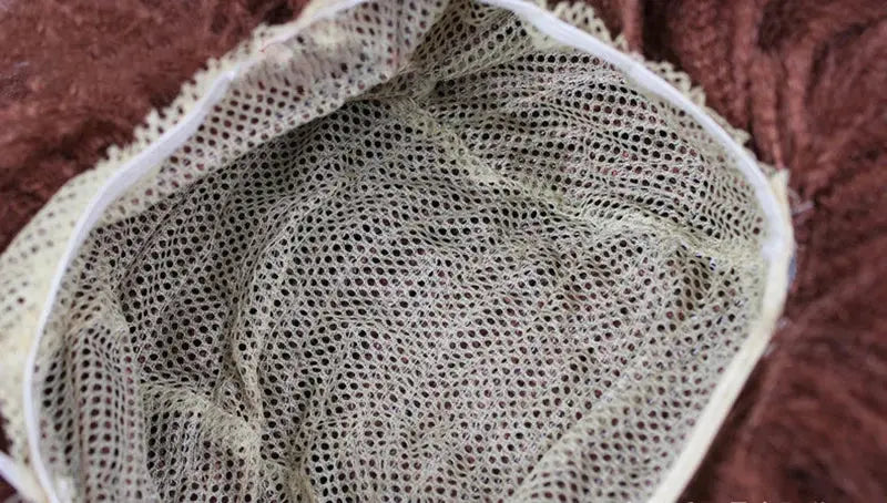 Bob wig inner mesh cap in beige, synthetic short bob style