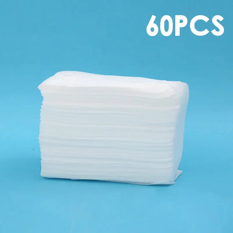 Simples Market disposable dust-removal mop pads, white paper cloths, 60pcs