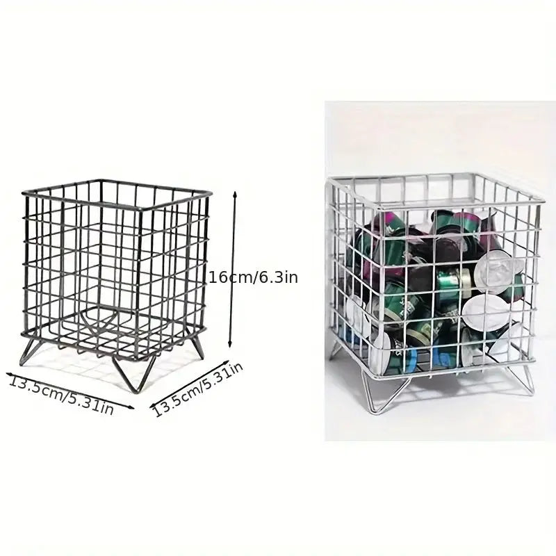 Metal Desk Storage Basket For Office Organization Durable Multi Functional Shelf Basket
