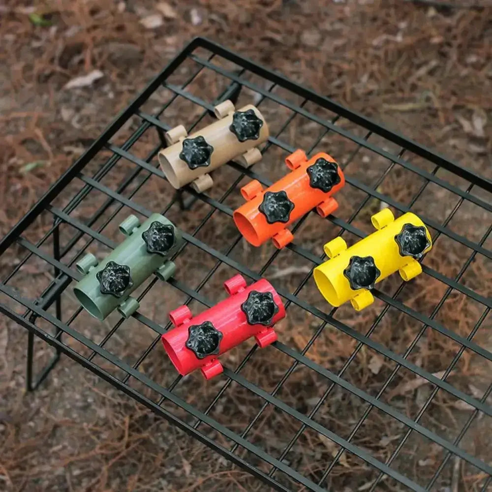 Colorful Ground Holder For Awnings And Tents Windproof Adjustable Steel Pole Support