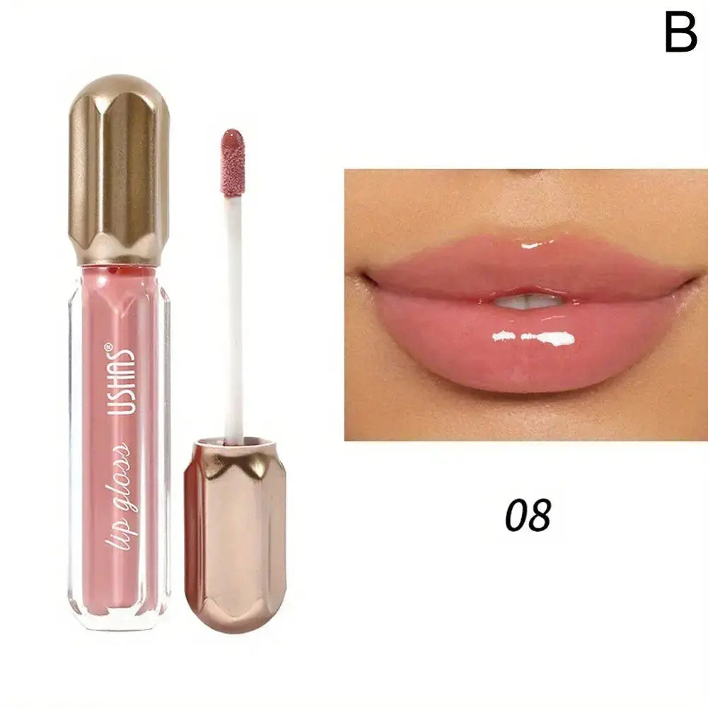 PearlGlow Mirror Pearl Lip Gloss Waterproof Long Lasting Moisturizing Shine Glitter Finish For Women