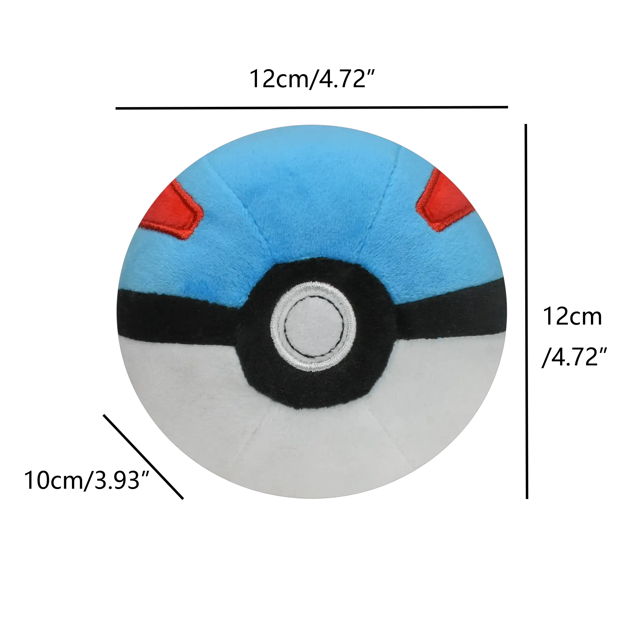 Poké Ball Plush Toys Set Master Ball Great Ball Ultra Ball Soft Stuffed Animals For Backpack Pendant Decoration