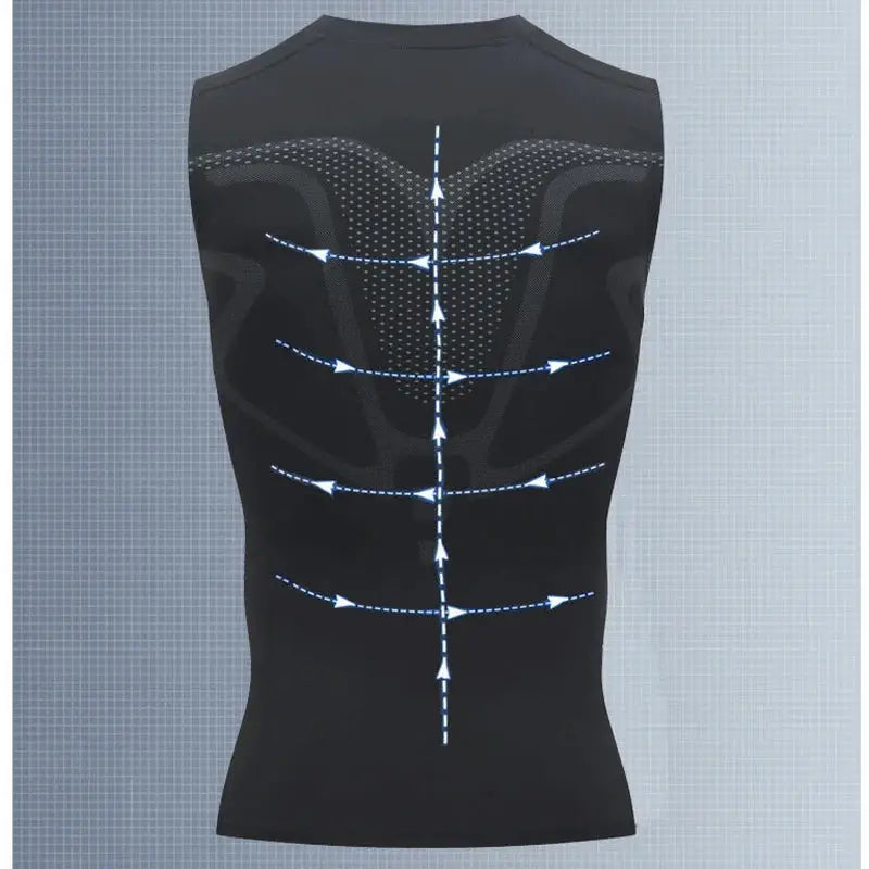 Mens SciFi Printed Black Quick Dry Athletic Vest Top For Beach And Spring Summer Sports